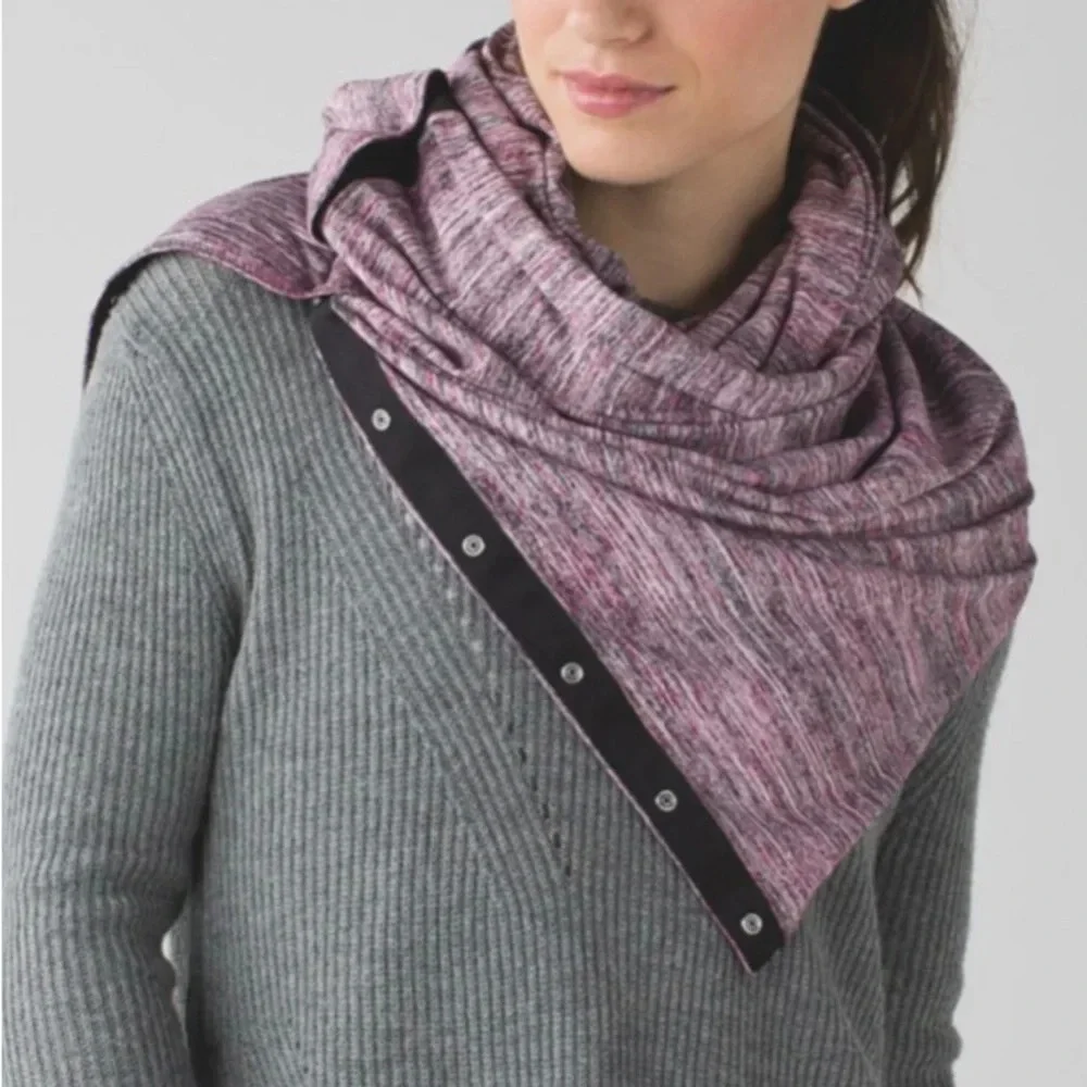 Lululemon Vinyasa Scarf Space Dye Camo Berry Pink One Size
